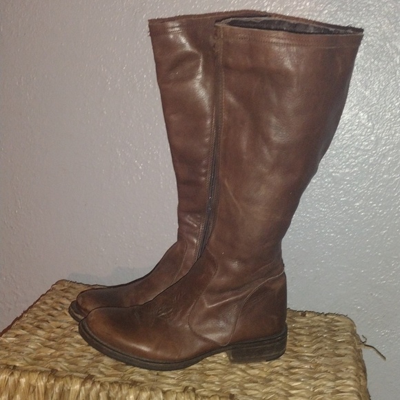 Steve Madden Shoes - Brown Leather Steve Madden Knee High Boots 7.5